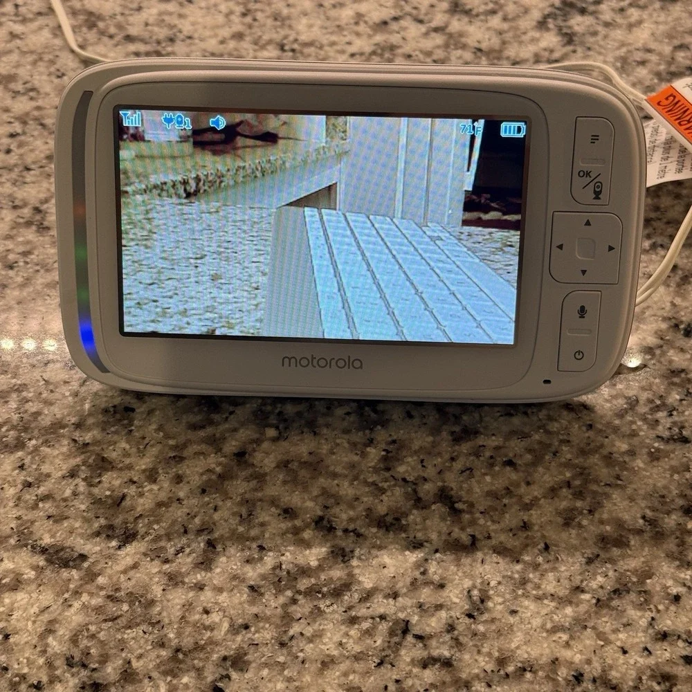 Motorola Comfort75BU 5'' Video Baby Monitor w/ Power Cable WORKS TESTED